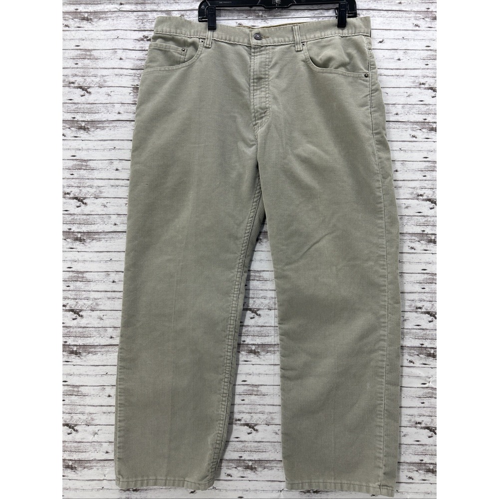 Levi's 559 Corduroy Pants Mens Size 38X30 Tan Beige Relaxed Straight Y2K
